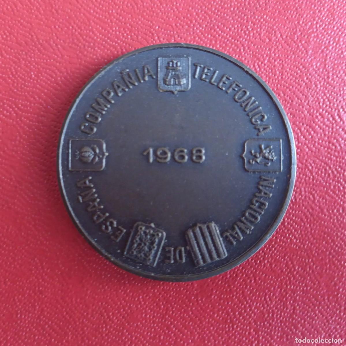 Medallas tem&aacute;ticas: Medalla Compa&ntilde;&iacute;a Telef&oacute;nica ~ 1968 - Foto 5