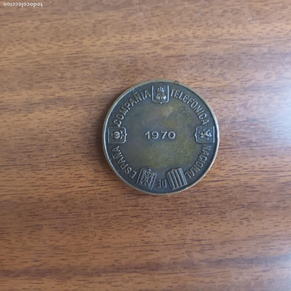Medallas tem&aacute;ticas: Medalla Compa&ntilde;&iacute;a Telef&oacute;nica ~ 1970 - Foto 3