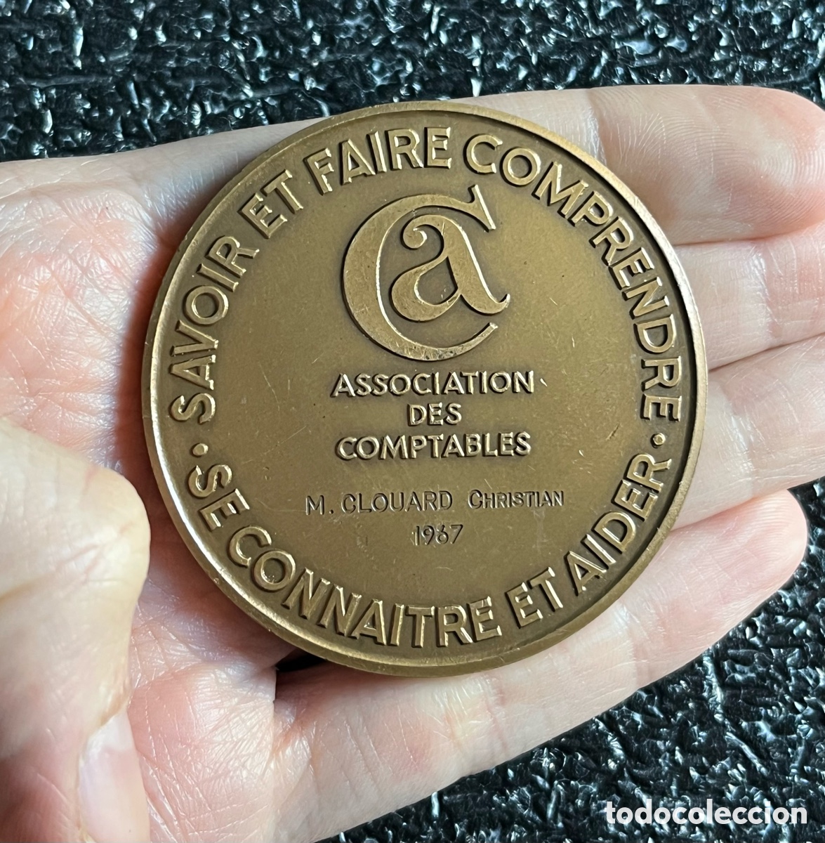 Medallas tem&aacute;ticas: Medalla Bronce francesa - Comptabilite - Contabilidad - Foto 5