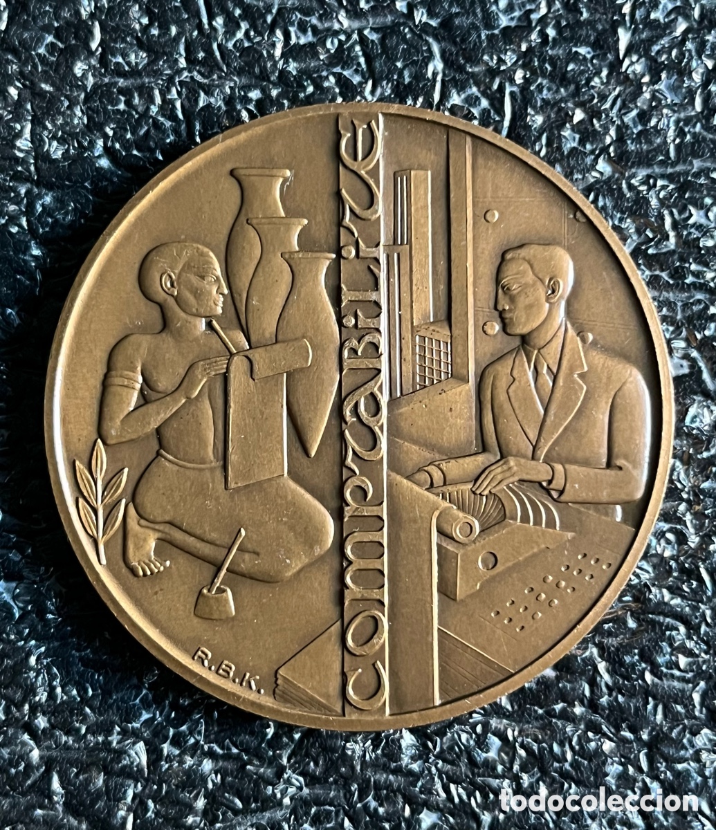 Medallas tem&aacute;ticas: Medalla Bronce francesa - Comptabilite - Contabilidad - Foto 1