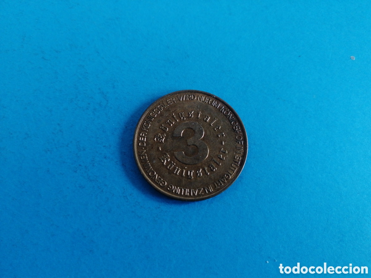 Medallas tem&aacute;ticas: Token de 3 de Stuttgart - Foto 1
