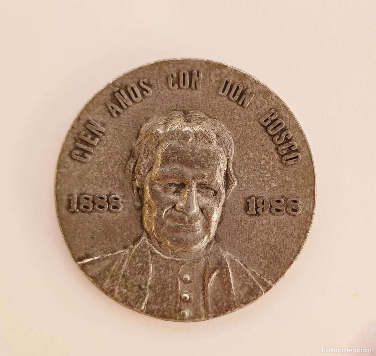 Medallas tem&aacute;ticas: Medallon de Don Bosco 1988 - Foto 1