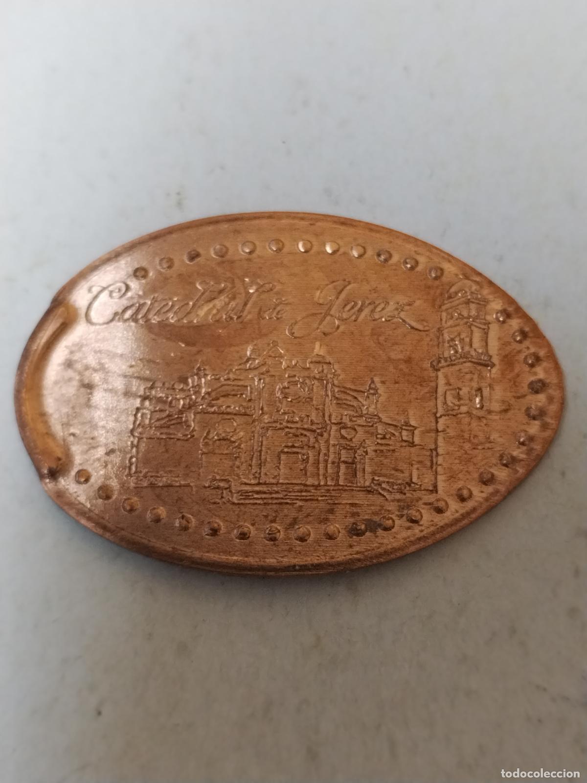 Medallas tem&aacute;ticas: MONEDA ELONGADA ( CATEDRAL DE JEREZ ) CADIZ - Foto 1