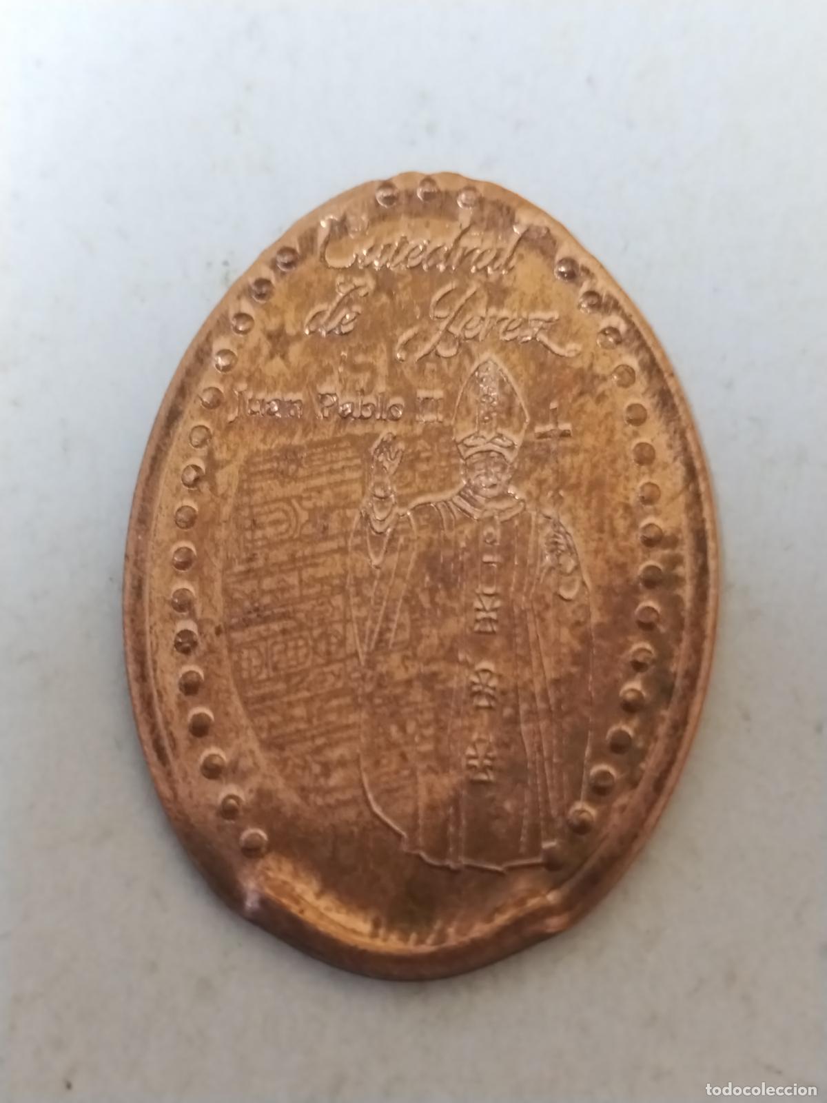 Medallas tem&aacute;ticas: MONEDA ELONGADA ( CATEDRAL DE JEREZ ) CADIZ - Foto 1