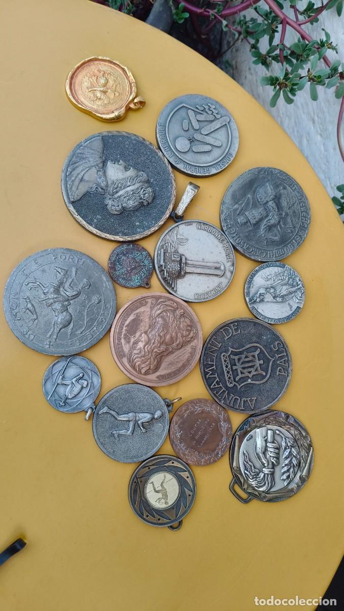 Medallas tem&aacute;ticas: Lot de m&eacute;daille bronze diff&eacute;rentes - Foto 1