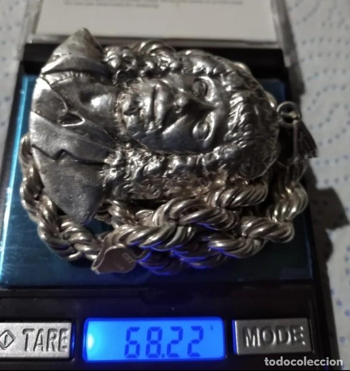 Medallas tem&aacute;ticas: MEDALLA Y CADENA DE PLATA DE CAMAR&Oacute;N DE LA ISLA - Foto 4