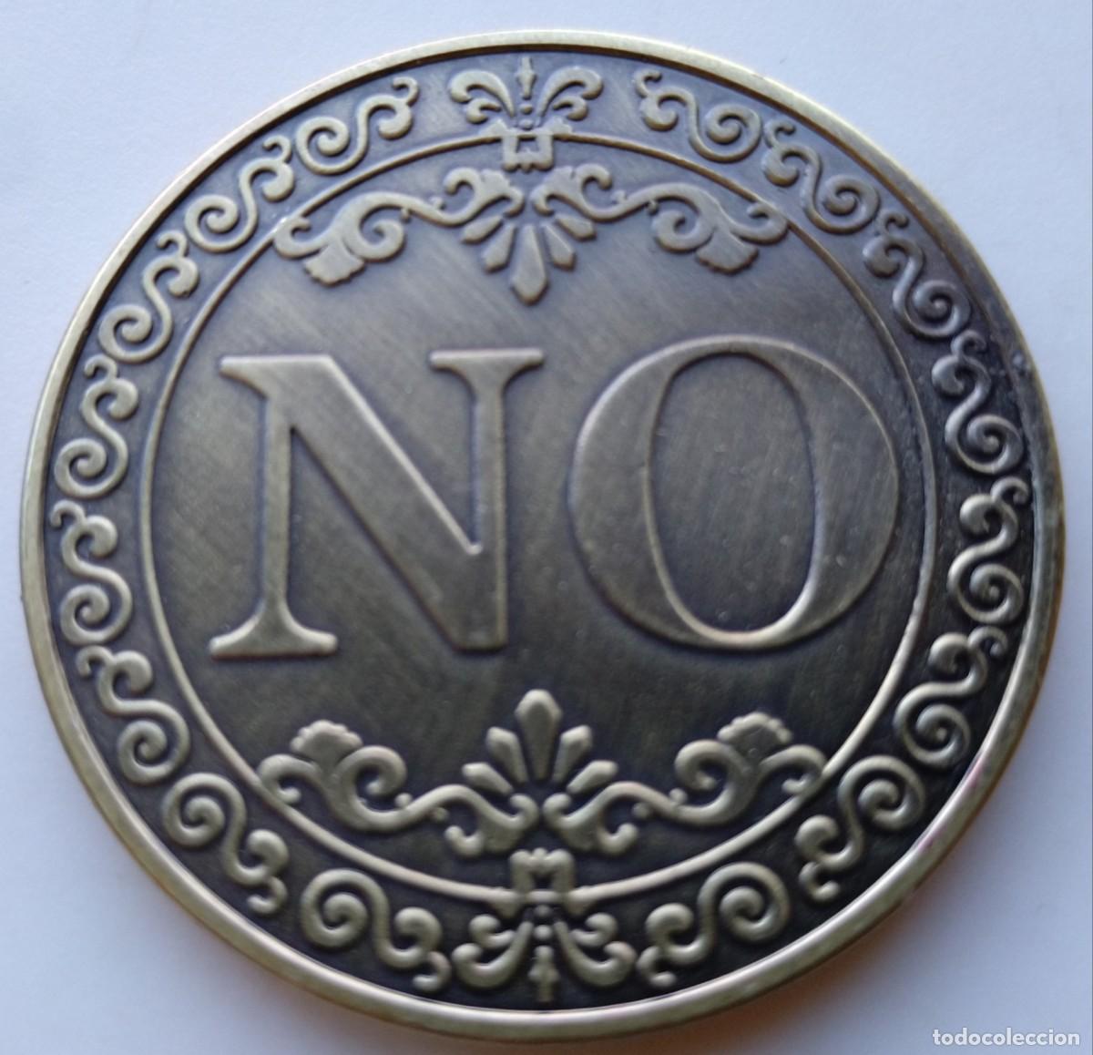 Medallas tem&aacute;ticas: ESPECTACULAR Moneda Si/No Suerte - Foto 2