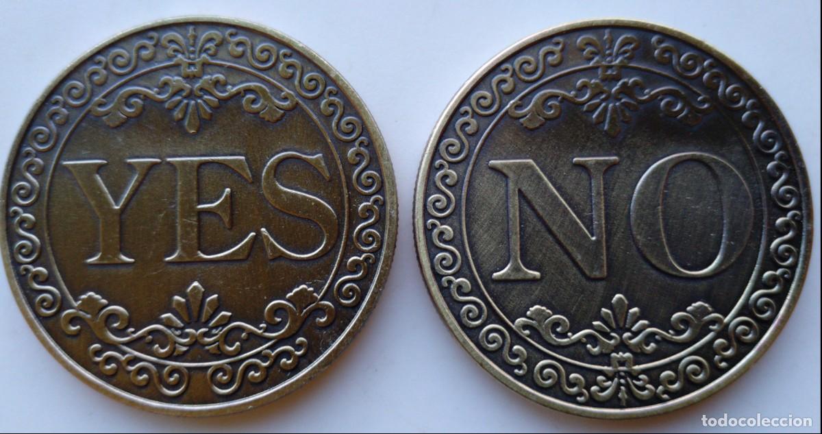 Medallas tem&aacute;ticas: ESPECTACULAR Moneda Si/No Suerte - Foto 3