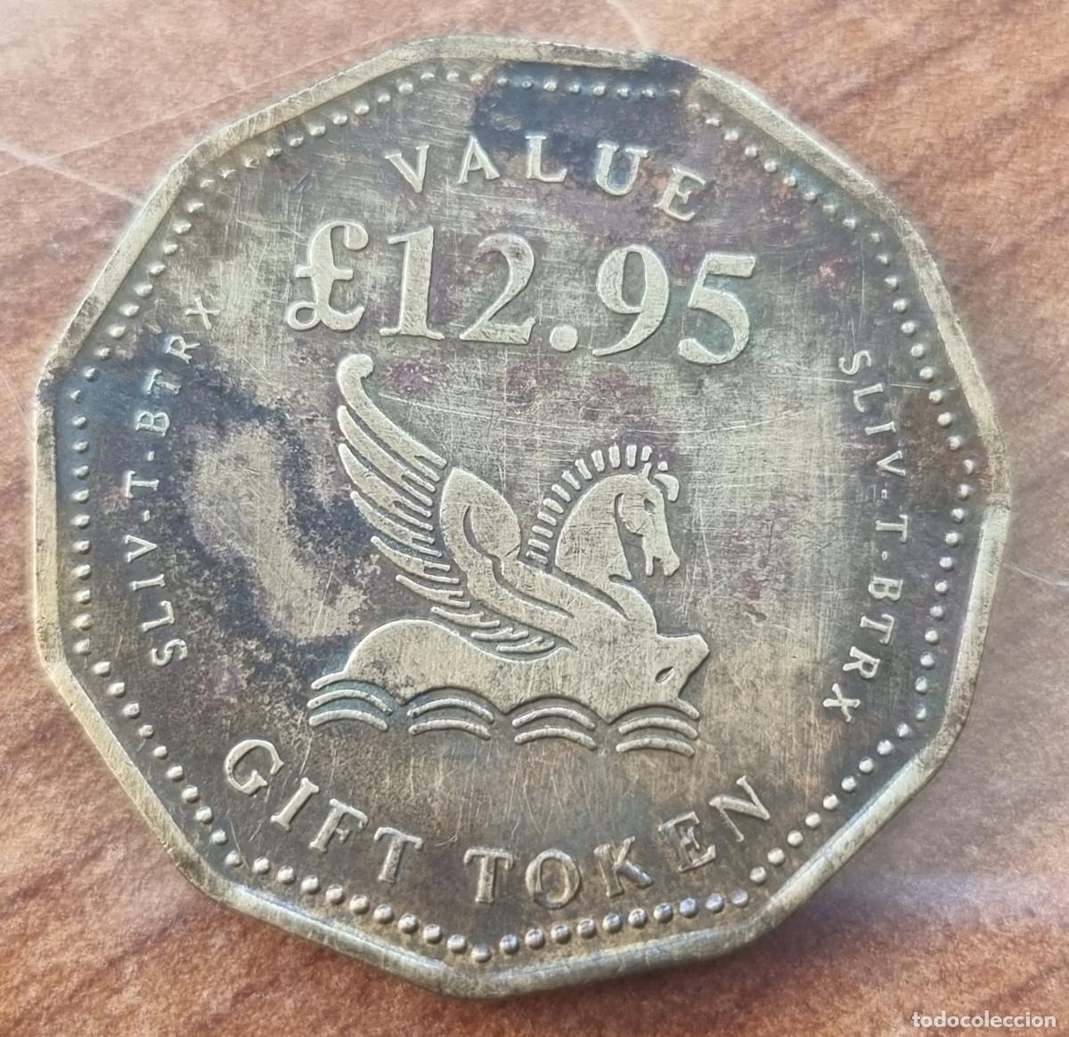 Medallas tem&aacute;ticas: JETON INGLATERRA 12,95 &pound; GIFT TOKEN - Foto 3