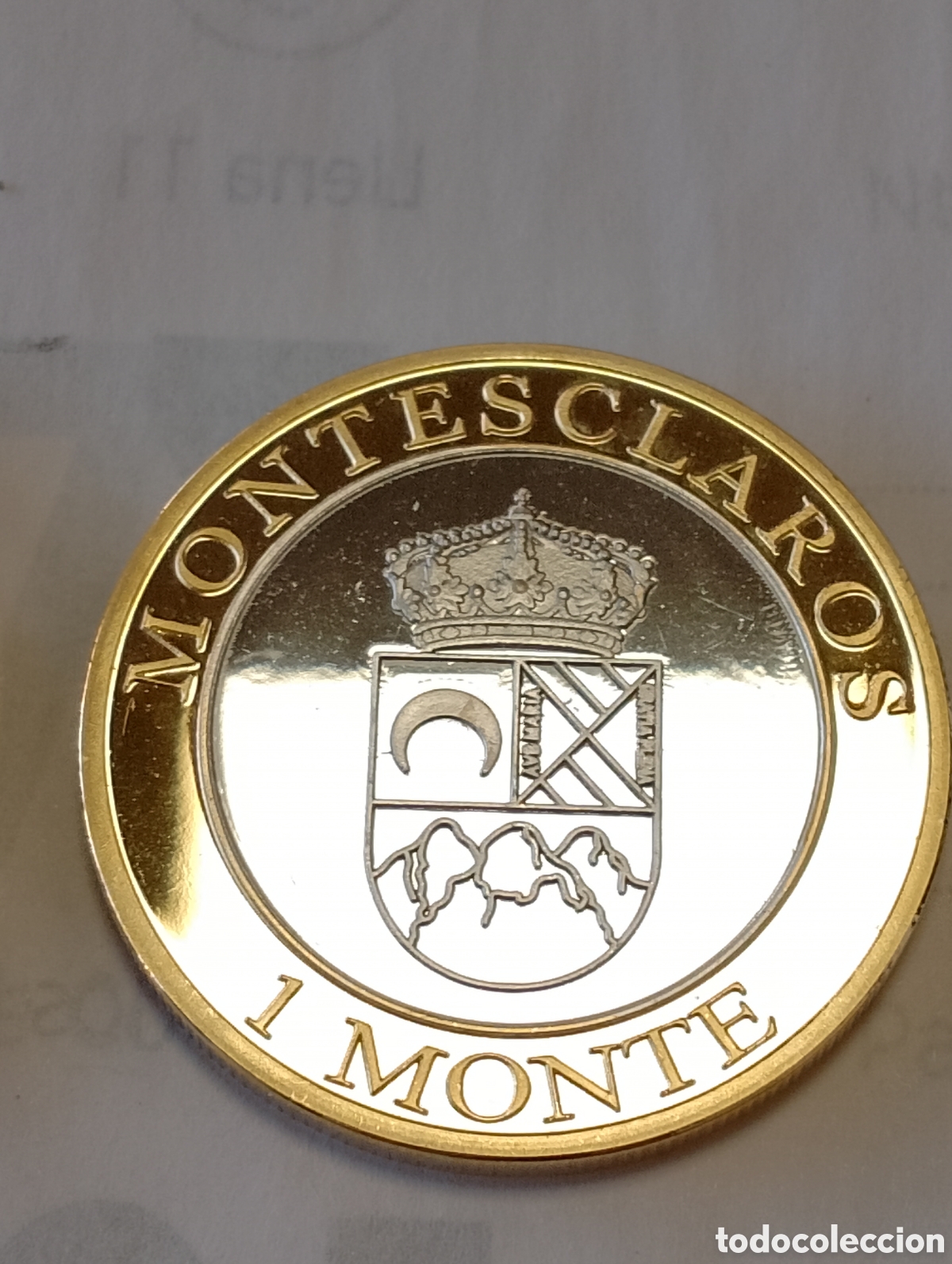 Medallas tem&aacute;ticas: Lote de dos monedas de Montesclaros - Foto 5