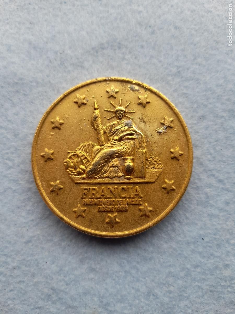 Medallas tem&aacute;ticas: Medalla Francia. Torre Eiffel. - Foto 2