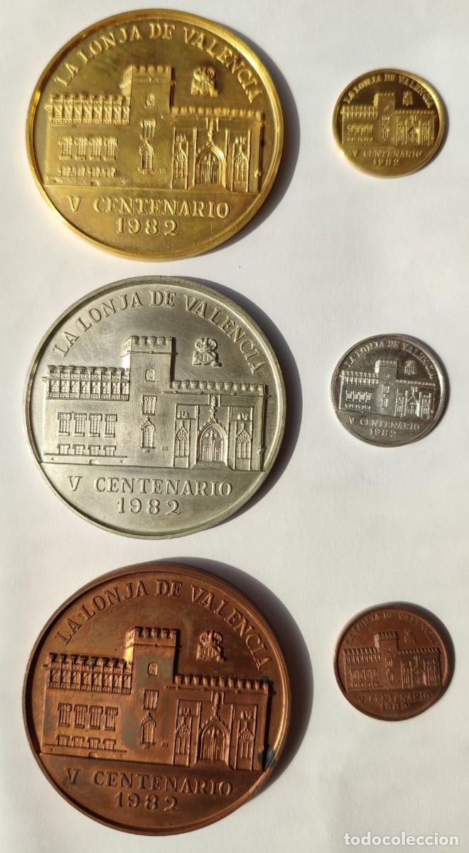 Medallas tem&aacute;ticas: MEDALLAS 5&ordm; CENTENARIO LONJA DE VALENCIA - Foto 2