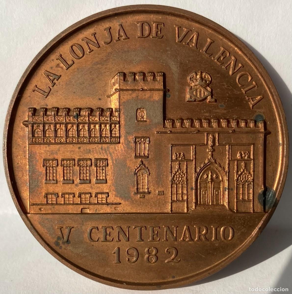 Medallas tem&aacute;ticas: MEDALLAS 5&ordm; CENTENARIO LONJA DE VALENCIA - Foto 3