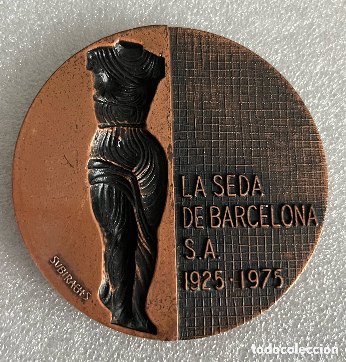 Medallas tem&aacute;ticas: Medalla Subirachs - La Seda - Foto 1