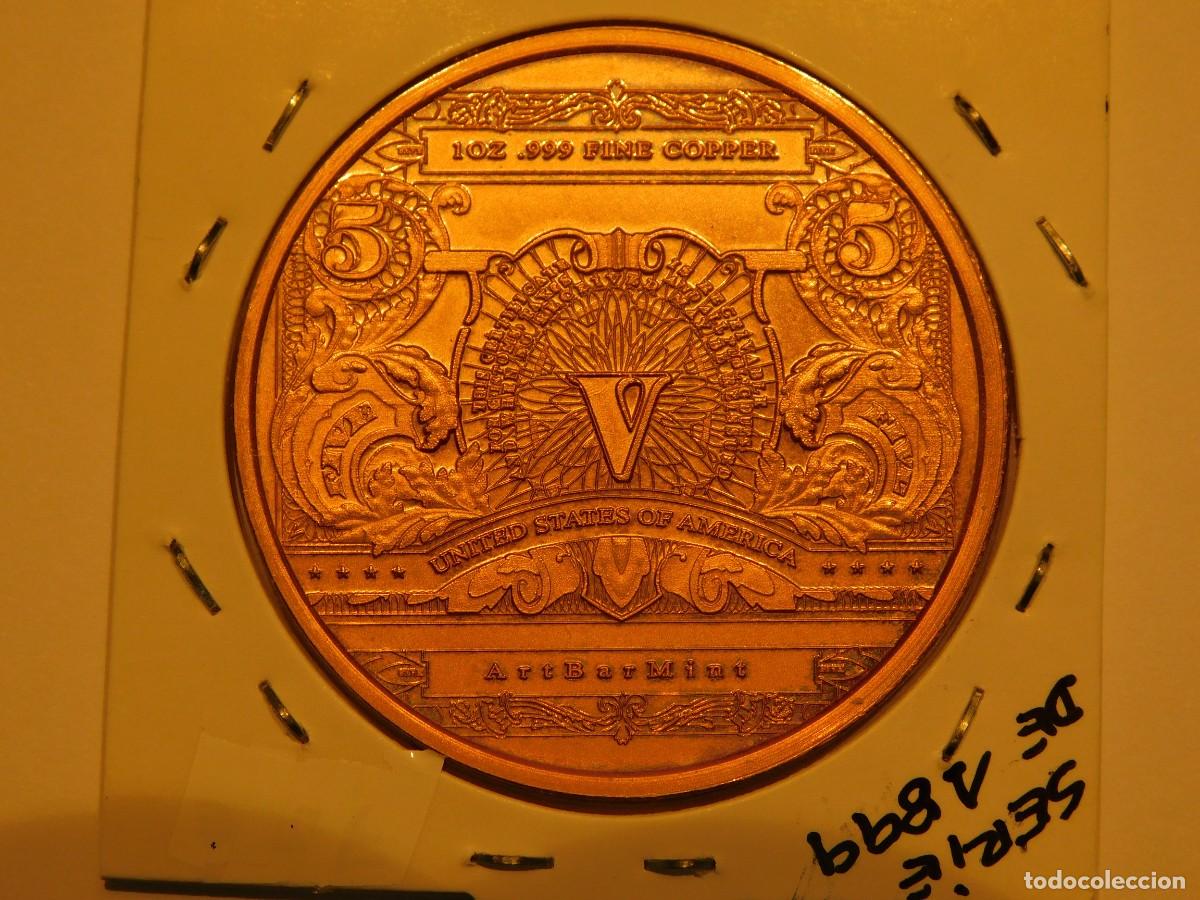Medallas tem&aacute;ticas: MEDALLA DE COBRE PURO SERIE DE 1899. (E.B.C.) E.E.U.U. - Foto 2