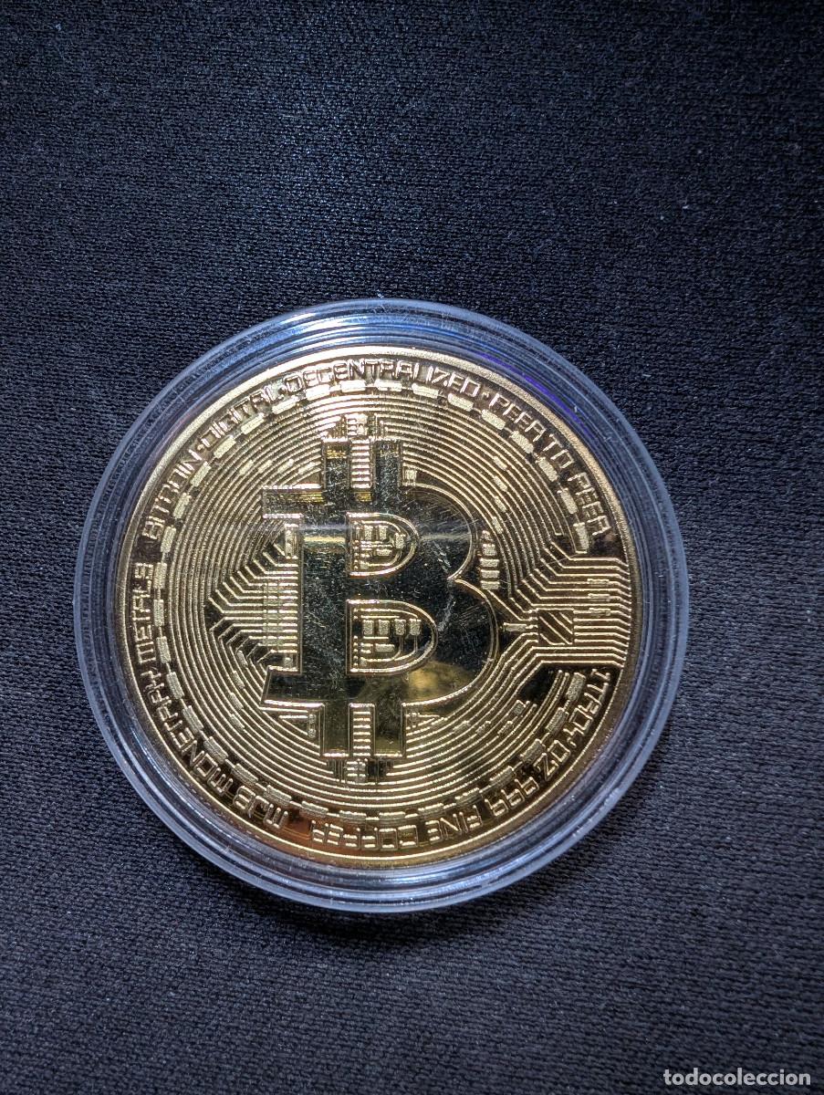 Medallas tem&aacute;ticas: Moneda medalla de Bitcoin (Metal) - Foto 1