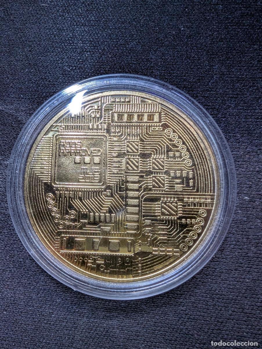 Medallas tem&aacute;ticas: Moneda medalla de Bitcoin (Metal) - Foto 2