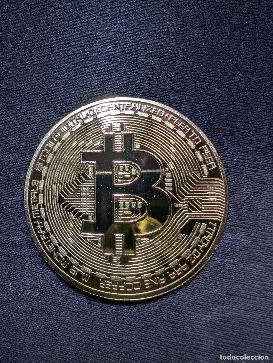 Medallas tem&aacute;ticas: Moneda medalla de Bitcoin (Metal) - Foto 3