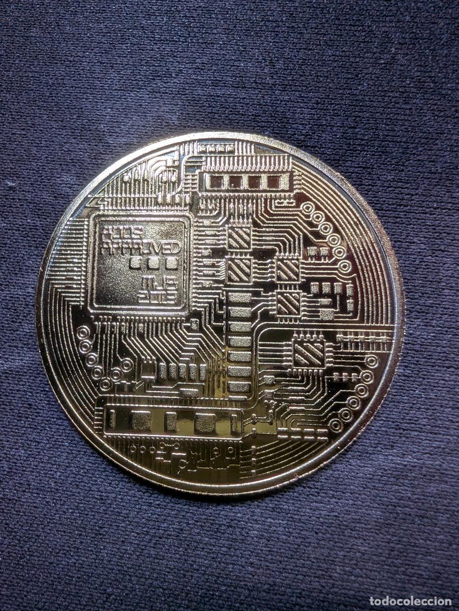 Medallas tem&aacute;ticas: Moneda medalla de Bitcoin (Metal) - Foto 4