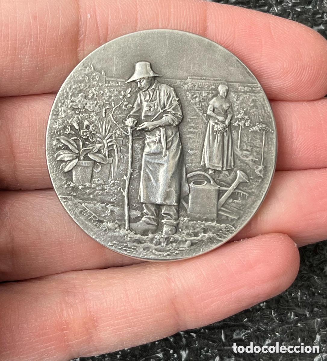 Medallas tem&aacute;ticas: Medalla de Bronce Adolphe Rivet (1855-1925) - Foto 5