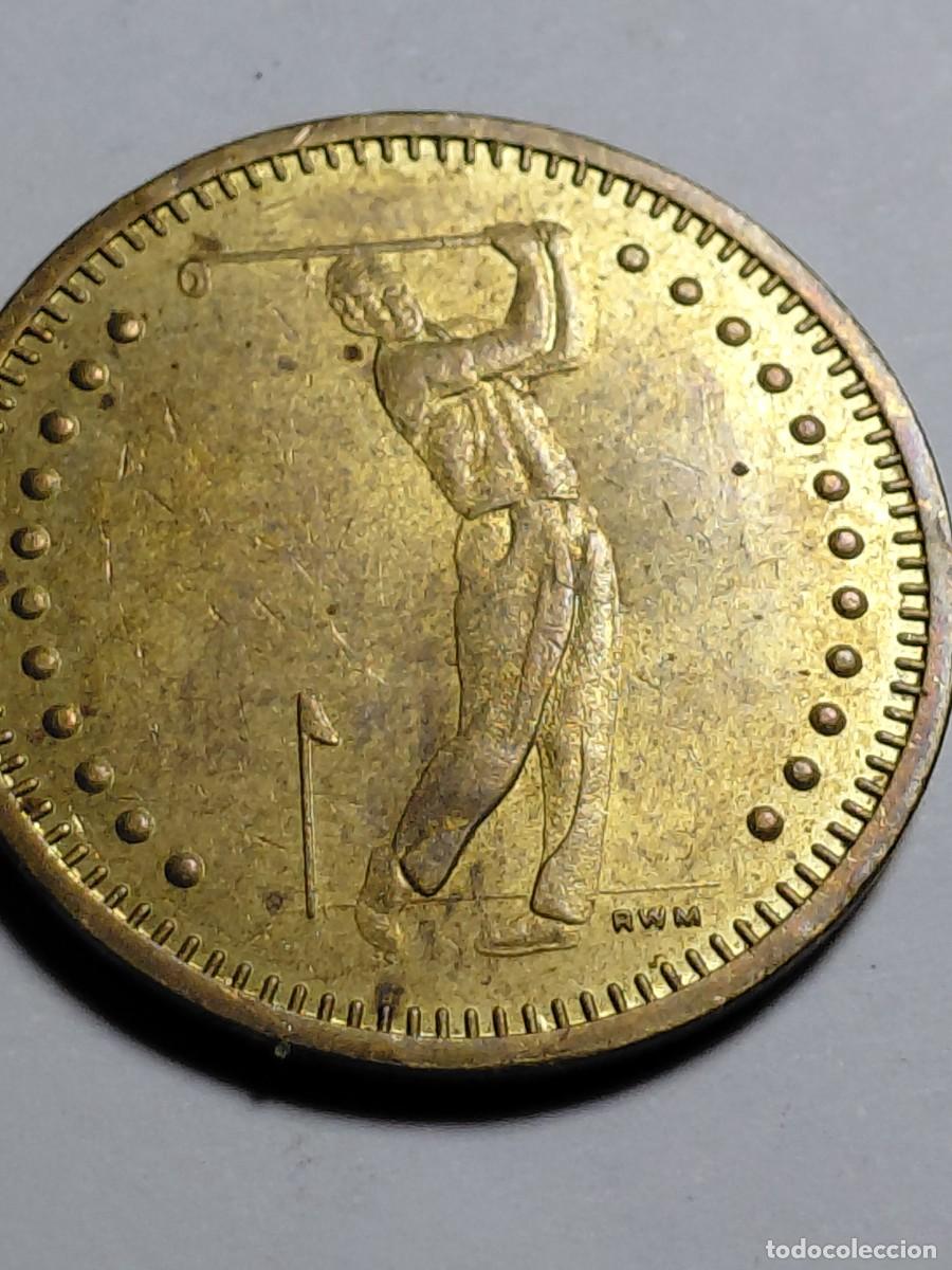 Medallas tem&aacute;ticas: FICHA - MEDALLA - TOKEN # 9 # GOLF - Foto 1