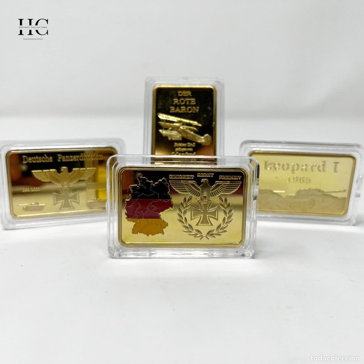 Medallas tem&aacute;ticas: Set 4 Lingotes Conmemorativos Ej&eacute;rcito Alem&aacute;n - Foto 1