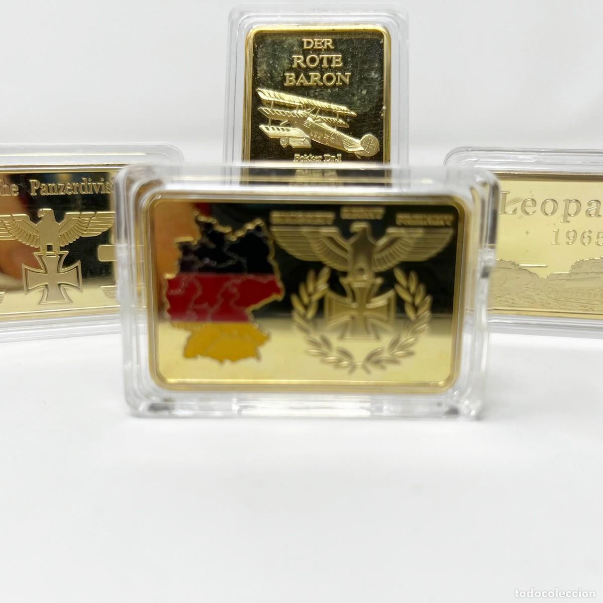 Medallas tem&aacute;ticas: Set 4 Lingotes Conmemorativos Ej&eacute;rcito Alem&aacute;n - Foto 3