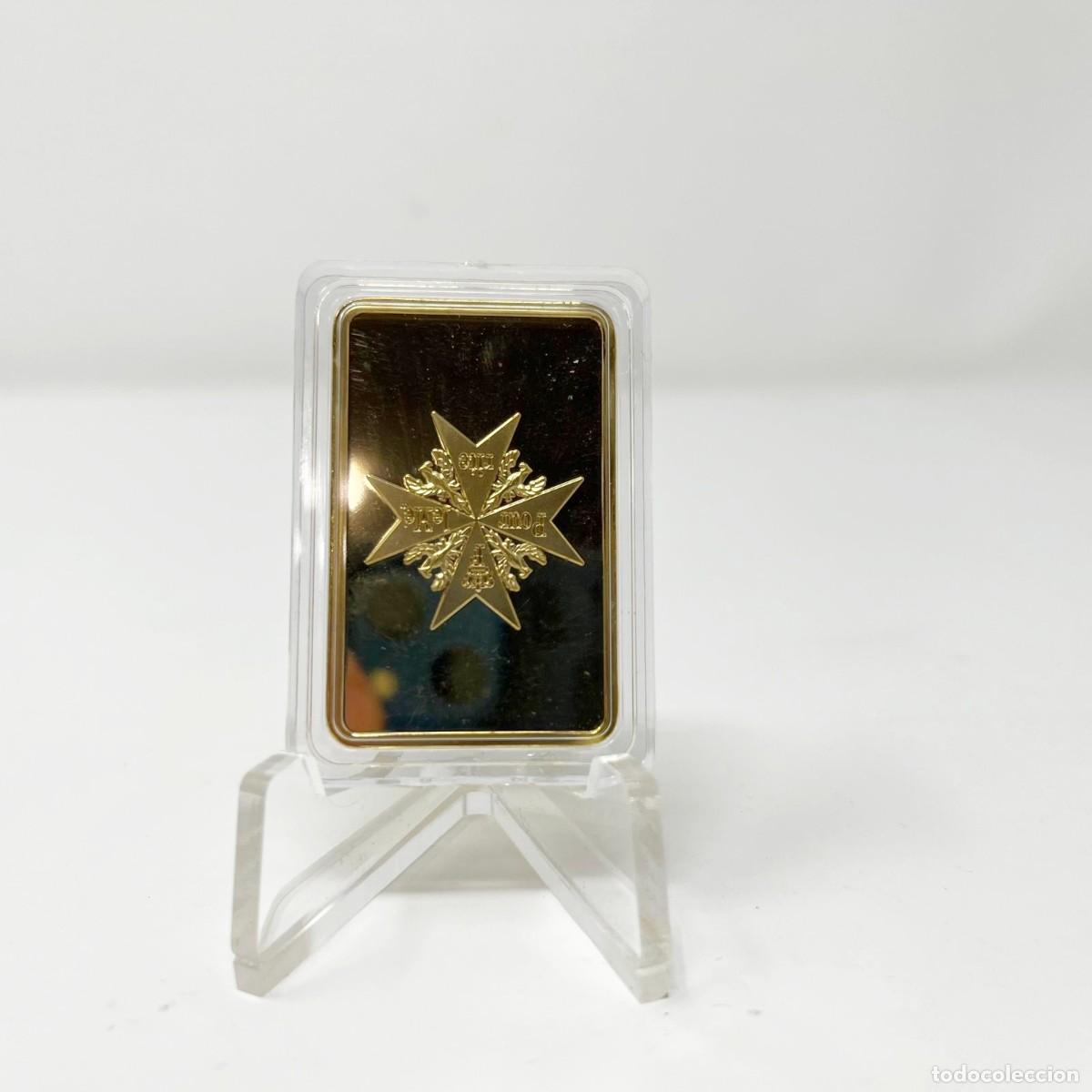 Medallas tem&aacute;ticas: Set 4 Lingotes Conmemorativos Ej&eacute;rcito Alem&aacute;n - Foto 5
