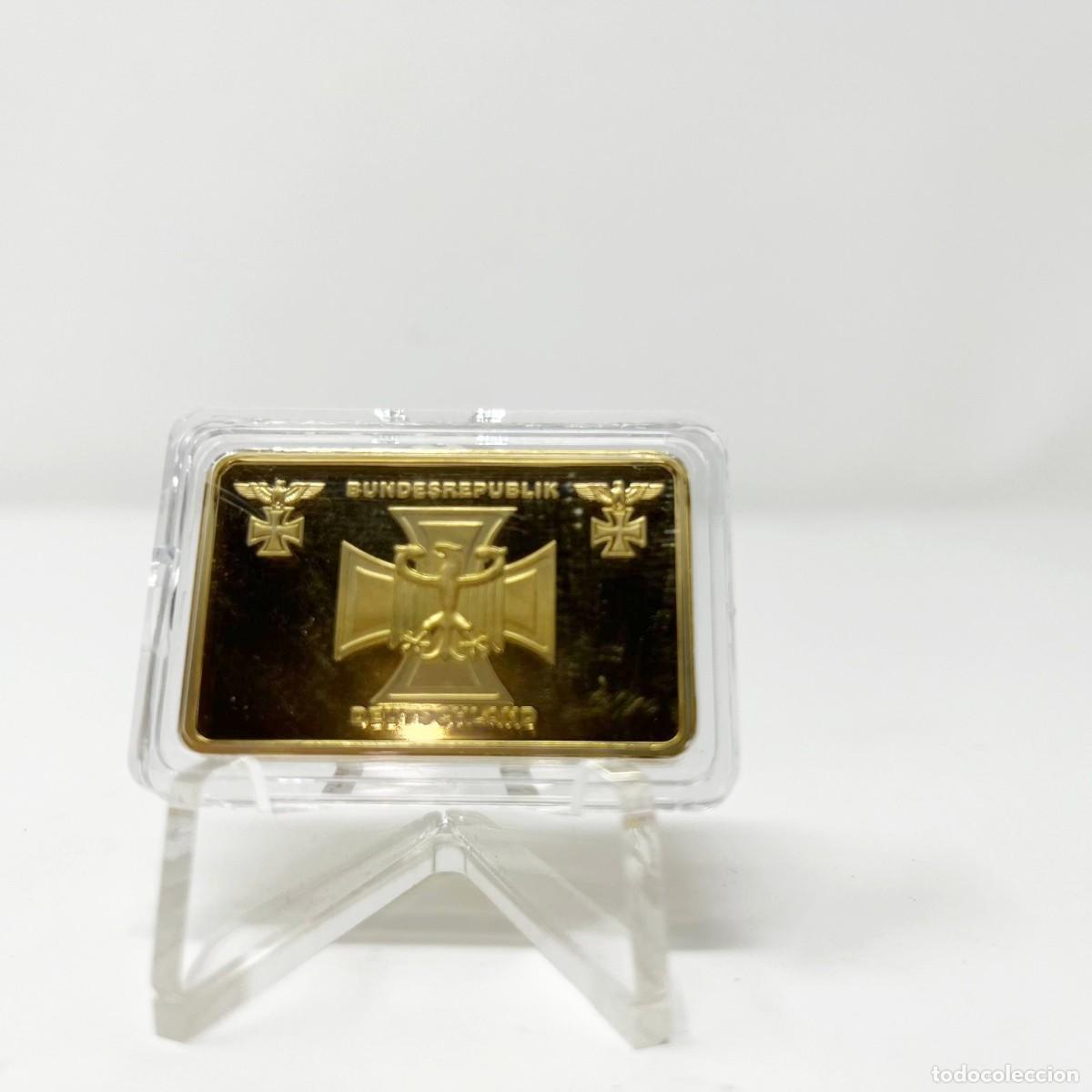 Medallas tem&aacute;ticas: Set 4 Lingotes Conmemorativos Ej&eacute;rcito Alem&aacute;n - Foto 10