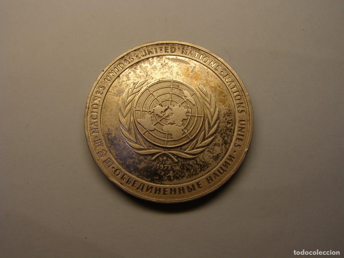 Medallas tem&aacute;ticas: Medalla de la ONU. Paz. 1973. - Foto 1
