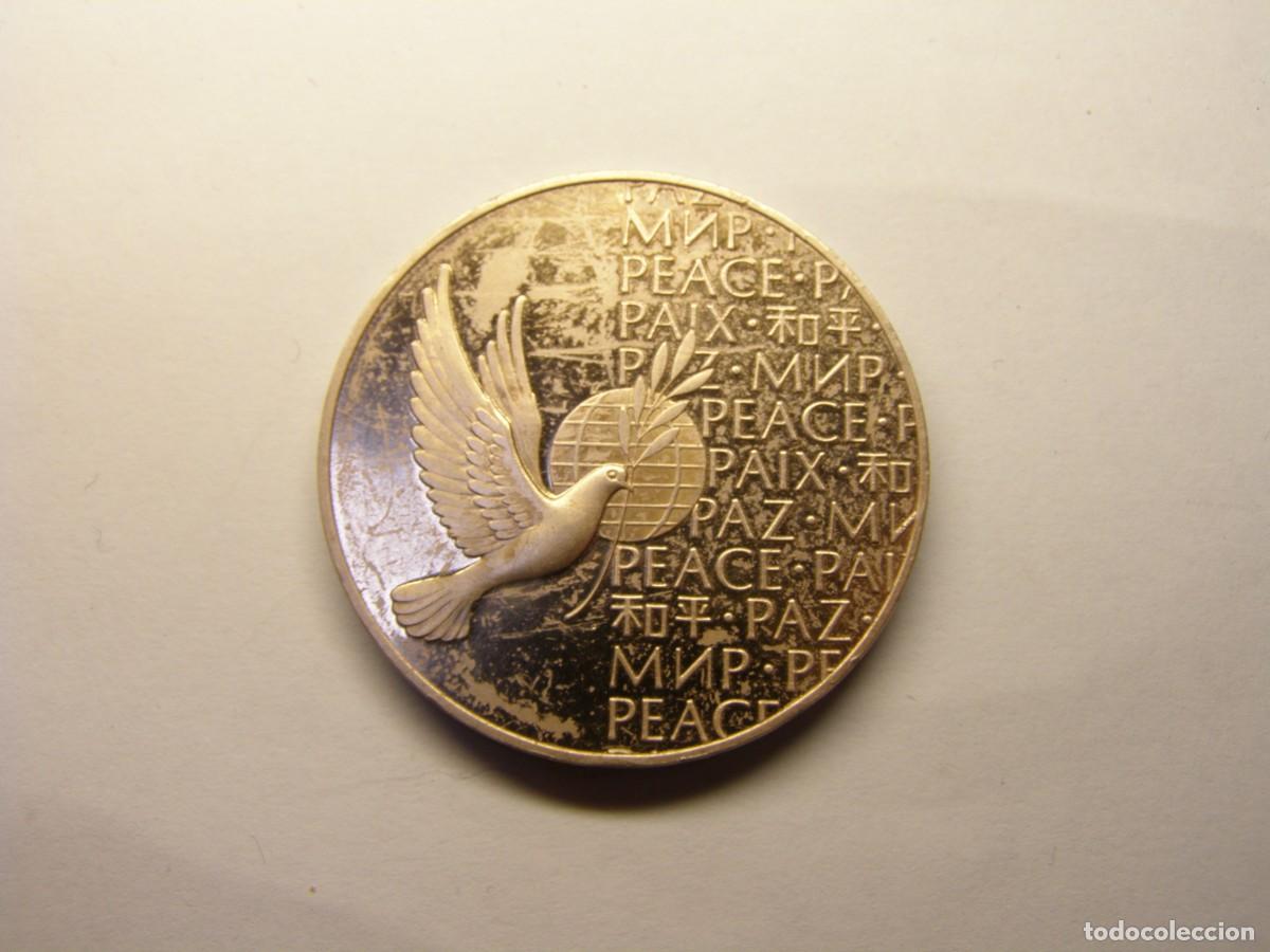 Medallas tem&aacute;ticas: Medalla de la ONU. Paz. 1973. - Foto 3