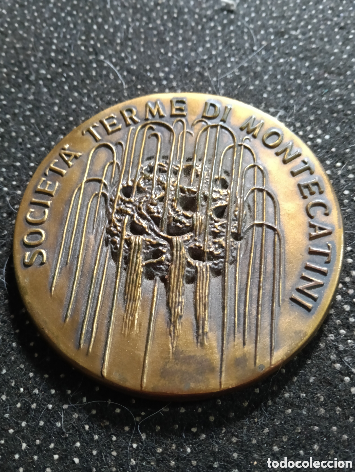 Medalhas tem&aacute;ticas: Medalla de 8 cm. SOCIETA TERME DI MONTECATINI, bien conservada en caja original