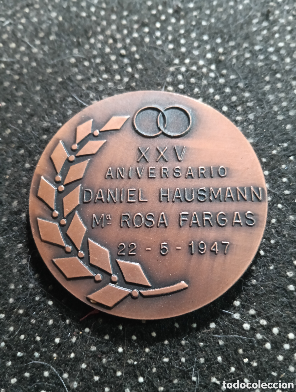 Thematic medals: 1972. XXV Aniversario Bodas de Plata Daniel Husmann, Daniel - Magoy mide 5 cm.