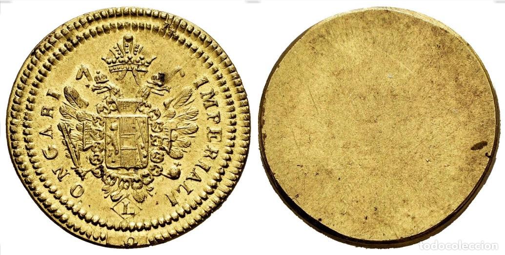 Medallas temáticas: Italia. Ponderal. Siglo XVIII. 7,00 g. doble ducado imperial Hungría del S. XVIII. EBC Lote 8544