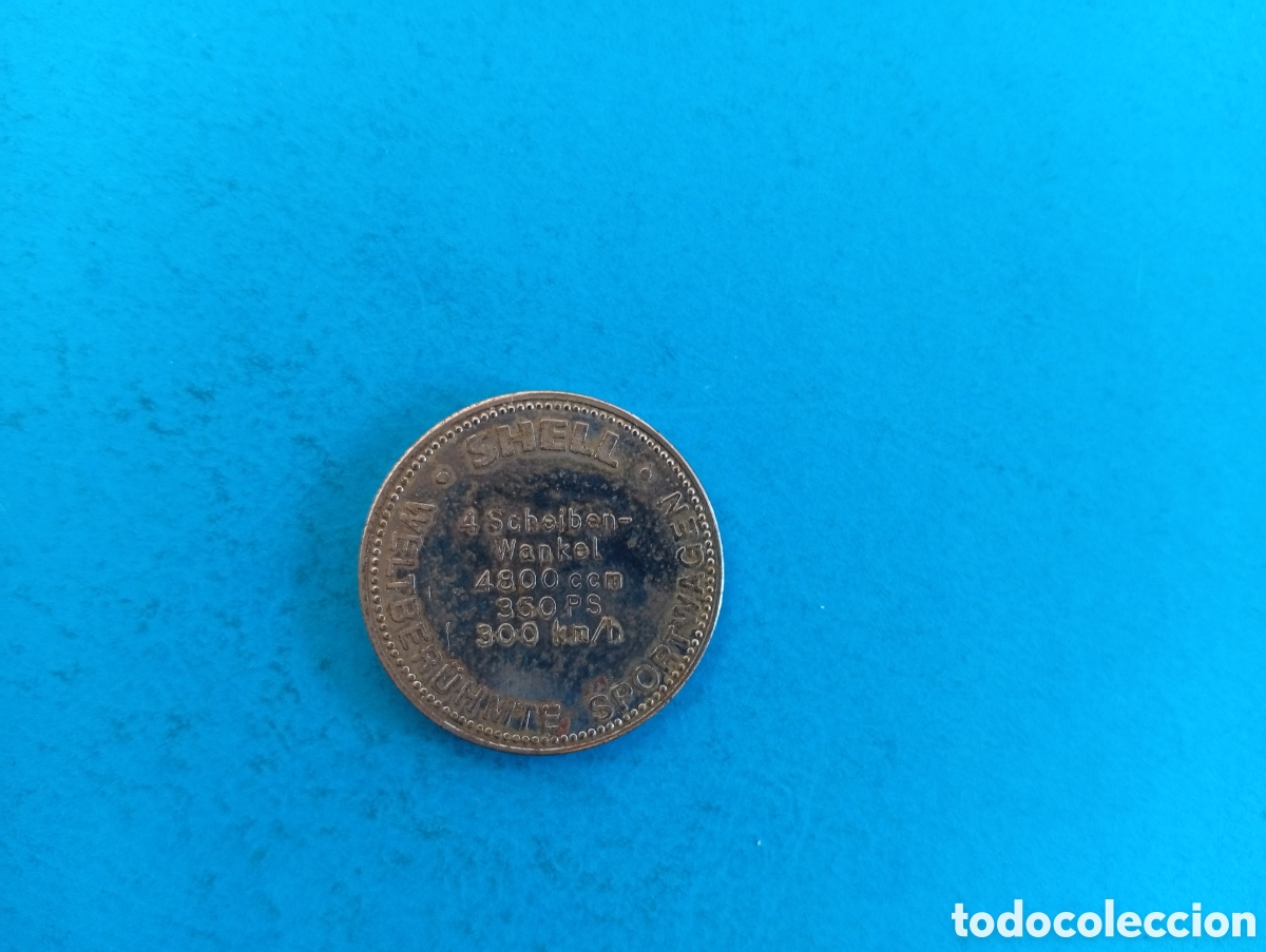 Medallas tem&aacute;ticas: Ficha Shell Mercedes Benz 1970 - Foto 2