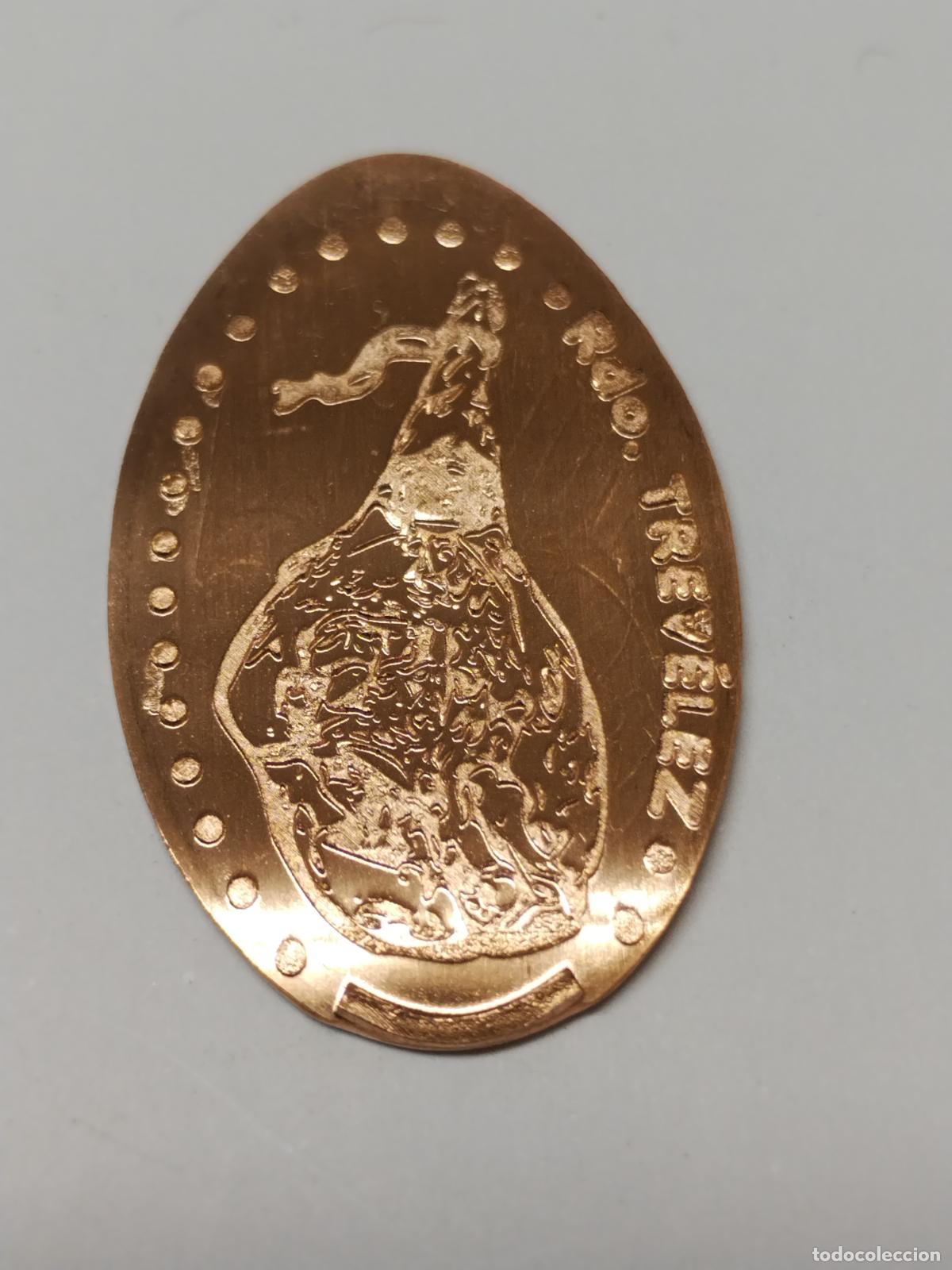 Medallas tem&aacute;ticas: MONEDA ELONGADA ( TREVELEZ ) JAMON - Foto 1