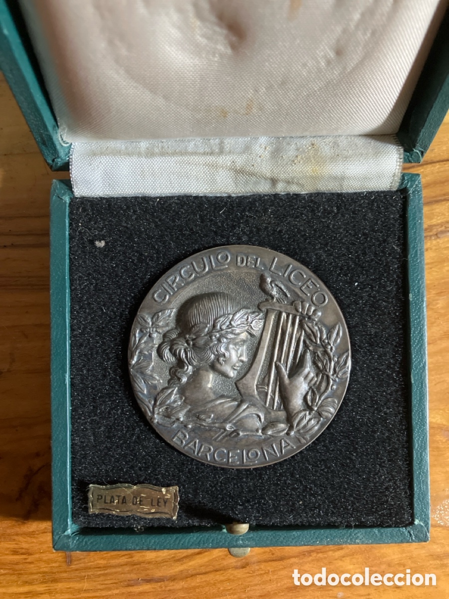 Medallas tem&aacute;ticas: Medalla c&iacute;rculo del liceo plata de ley - Foto 1