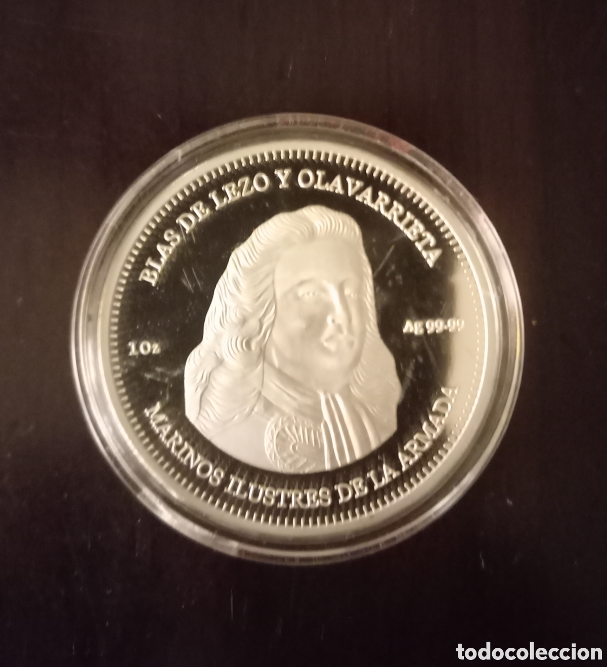 Medallas tem&aacute;ticas: Medalla de plata de Blas de Lezo. Armada, Marina, Naval