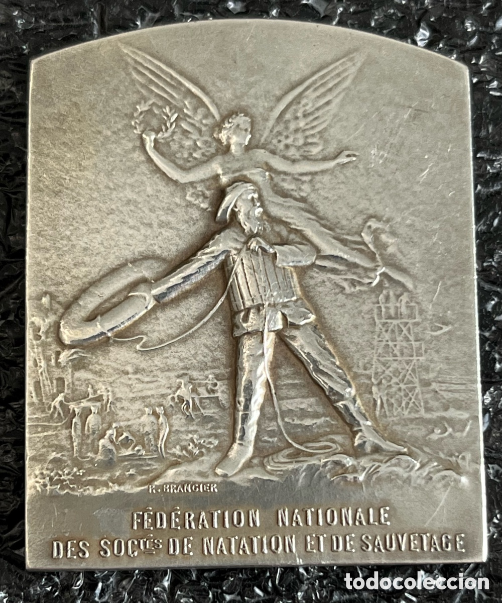 Medallas tem&aacute;ticas: Medalla antigua FEDERATION NATIONALE DES SOCT&Ecirc;S DE NATATION ET DE SAUVETAGE