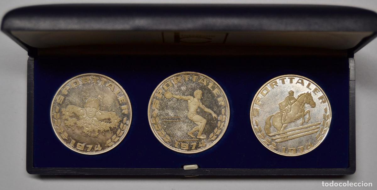Medallas tem&aacute;ticas: LOTE MEDALLAS DE PLATA PURA ALEMANAS 1974 - INERCOIN - DEUTSCHE SPORTHILFE - LOTE 0351