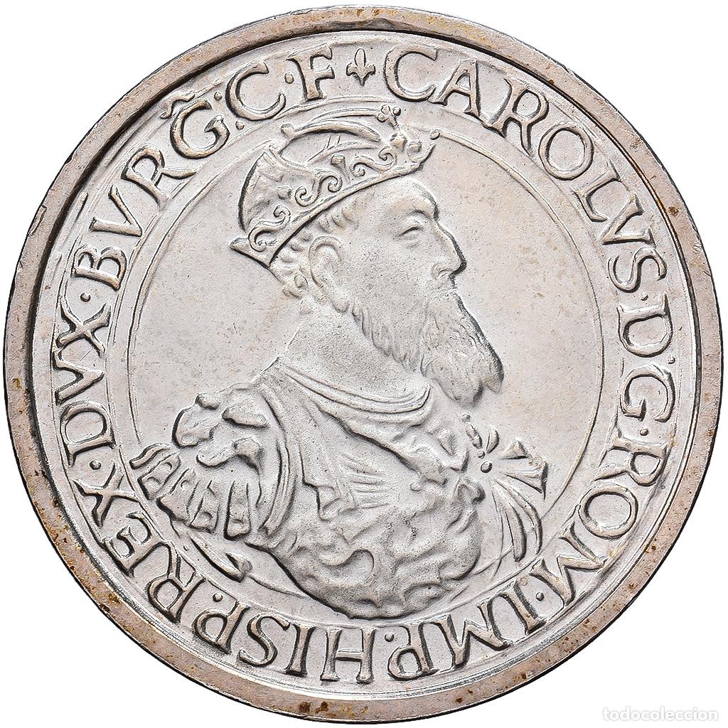 Medallas tem&aacute;ticas: [#139363] B&eacute;lgica, 5 Ecu, Charles Quint, 1987, Plata, FDC