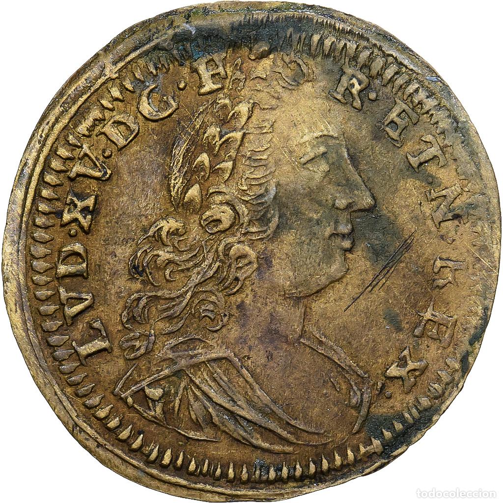 Medallas tem&aacute;ticas: [#139378] Alemania, Nuremberg token, Louis XV, Lat&oacute;n, MBC