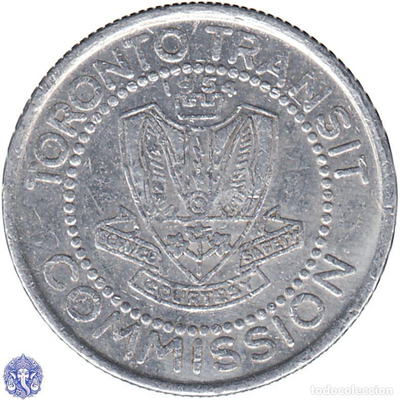 Medallas tem&aacute;ticas: TORONTO Ficha de transporte 1978 Metro Toronto Transit Commission TC#232596 CANAD&Aacute;