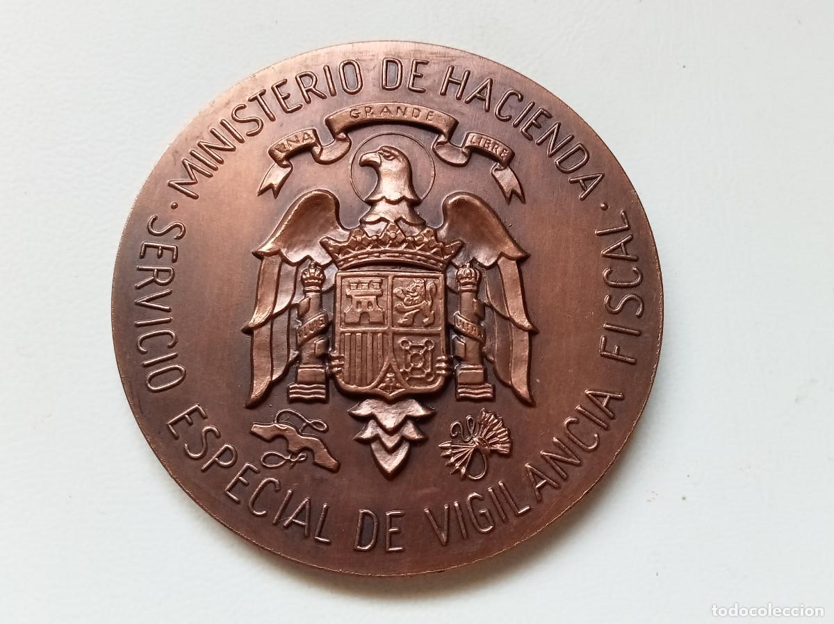 Medallas tem&aacute;ticas: MEDALLA MINISTERIO DE HACIENDA SERVICIO ESPECIAL DE VIGILANCIA FISCAL XXV ANIVERSARIO 1955-1980
