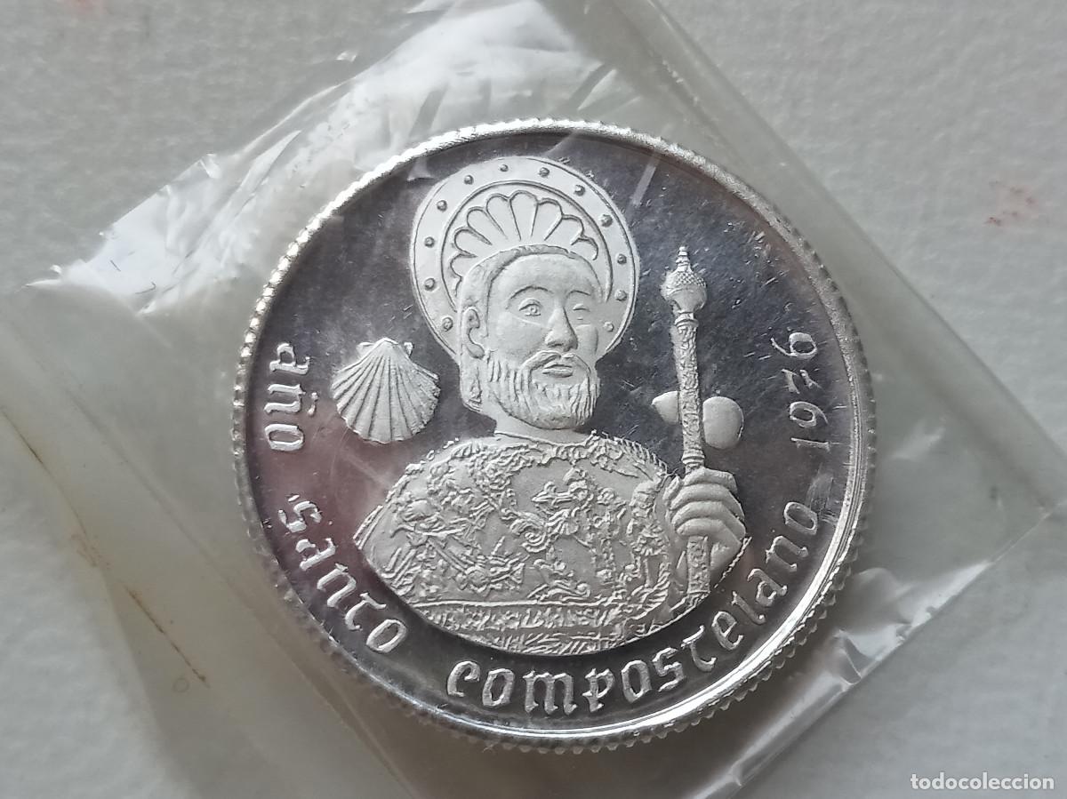 Medallas tem&aacute;ticas: MEDALLA A&Ntilde;O SANTO COMPOSTELANO 1976 P&Oacute;RTICO DE LA GLORIA 1976 PLATA PROOF