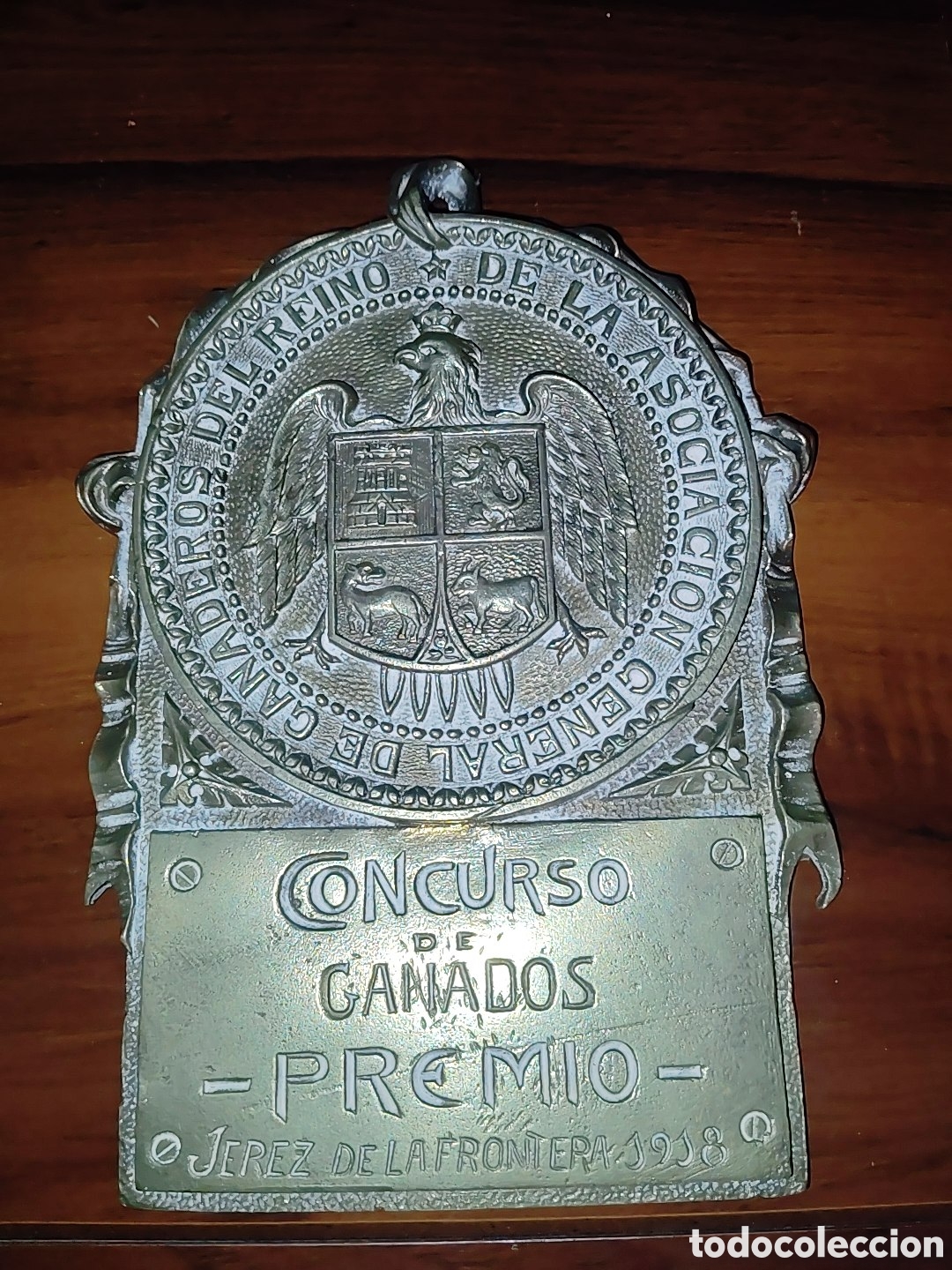 Medallas tem&aacute;ticas: Medalla ganadera 1916 DE LA ASOCIACI&Oacute;N NACIONAL DE GANADEROS DEL REINO