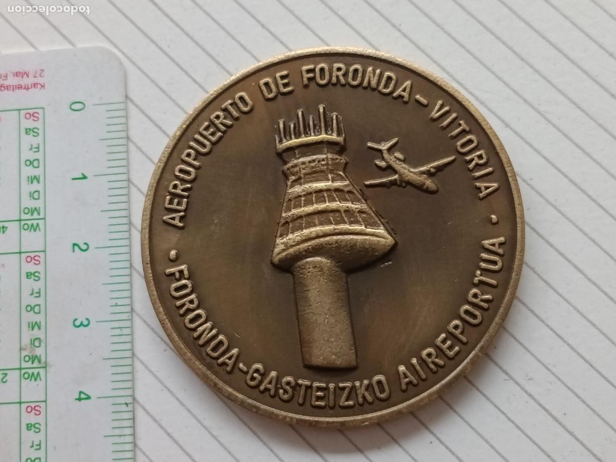 Medallas tem&aacute;ticas: Medalla Aeropuerto de Foronda, Vitoria, Alava. Exposici&oacute;n Filat&eacute;lica 1984