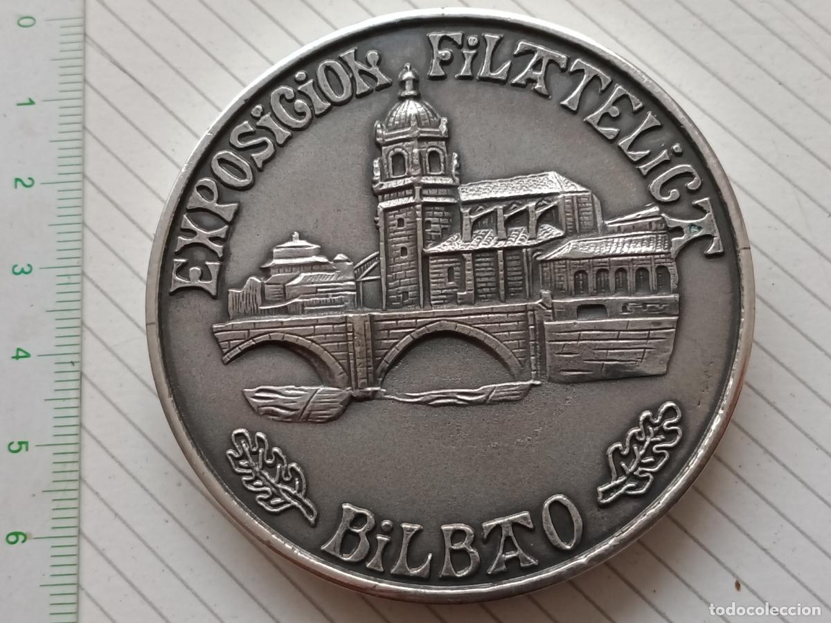 Medallas tem&aacute;ticas: MEDALLON MEDALLA CONMEMORATIVA EXPOSICION FILATELICA BILBAO 1976