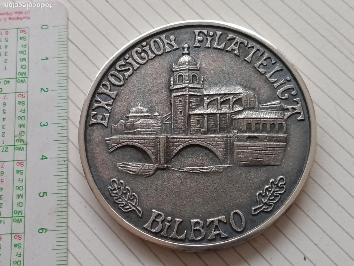 Medallas tem&aacute;ticas: MEDALLON MEDALLA CONMEMORATIVA EXPOSICION FILATELICA BILBAO EXFILNA 1978