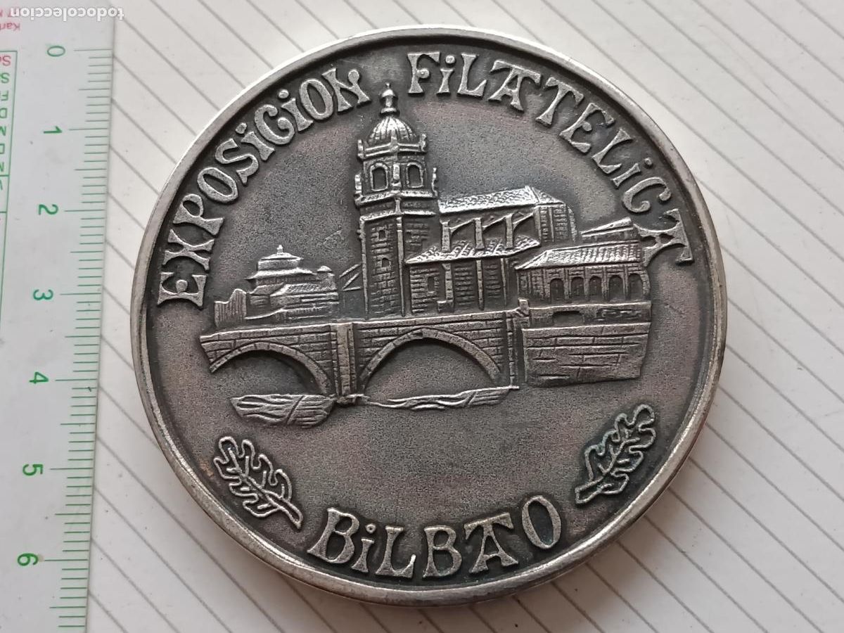 Medallas tem&aacute;ticas: MEDALLON MEDALLA CONMEMORATIVA EXPOSICION FILATELICA BILBAO EXPOSICION HISPANO-FRANCESA 1978